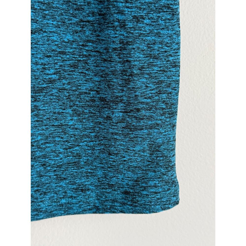 Beyond Yoga Women Tank Top Size M Teal Blue Heather Cross Back Cutout USA - Picture 4 of 7